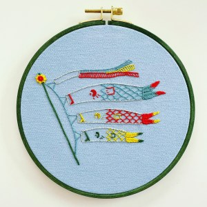 Colorful Koinobori by Chloé Annick Ginsburg, CA