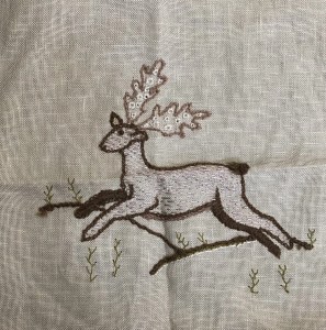 Introduction to Embroidery: Stag, by Victoria