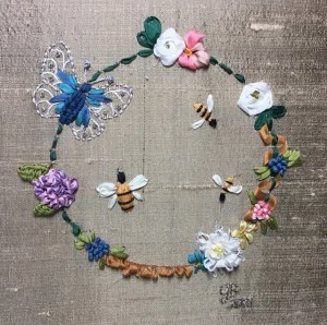 Silk Ribbon Ring by Gailynne Bouret, CA