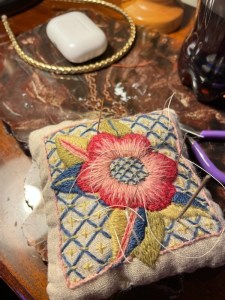 May Morris Inspired Pincushion, by Paula, OR